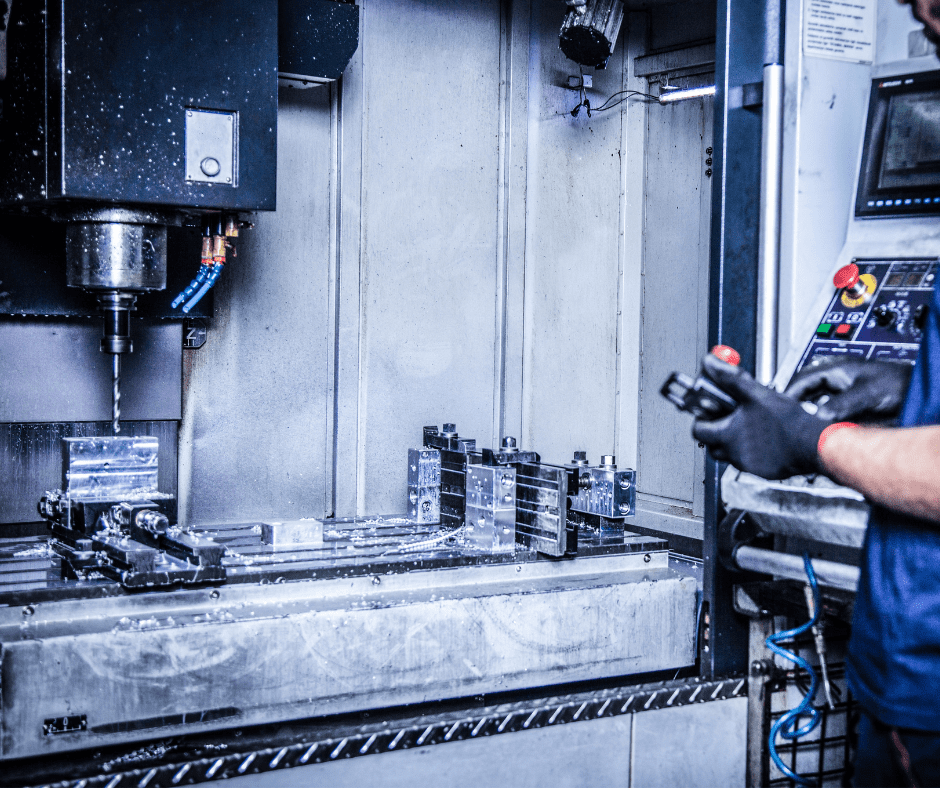 machine operator using carbide die